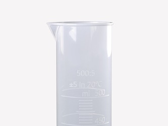 Measuring cylinder made of PP, embossed graduation