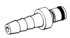 Rapid couplings, nw 3.2 mm, male connections, hose nipples with hose nozzles drawing