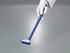 Ladle, long handle, disposable, blue, 30 ml