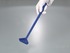 Ladle, long handle, disposable, blue, not filled