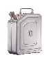 Safety jerrycan stainless steel 10 l