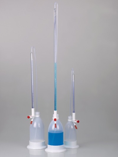 Burette de titration avec protection contre les éclats, assortiment